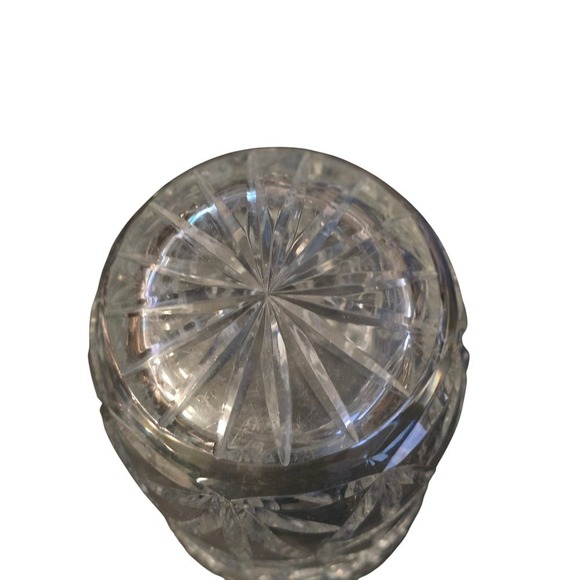 Crystal Vase Cut Glass Flower Vase Vintage Home Decor Display Vase - Picture 3 of 6
